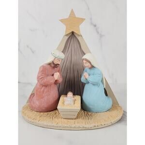 Hallmark Peace On Earth 8" Joseph Mary Baby Jesus Nativity 1990 Limited Edition